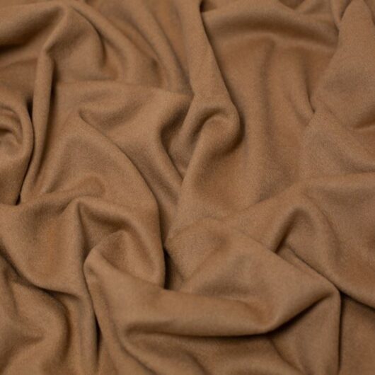 Minerva Core Range Luxury Cashmere Wool Coating Fabric Camel Brown