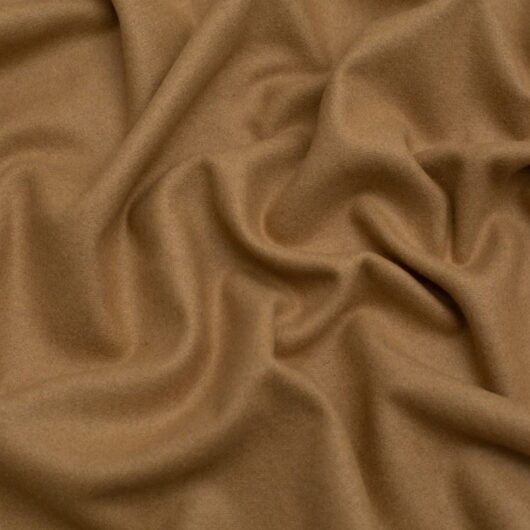 Minerva Core Range Melton Wool Blend Coating Fabric Camel