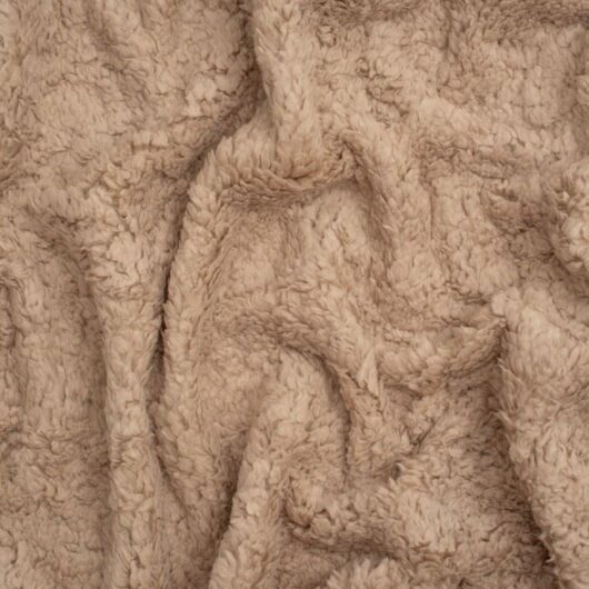 Minerva Core Range Super Soft Shearling Fleece Fur Fabric Camel