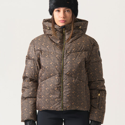 Nikkie Newport Print Jacket - Camel - 14